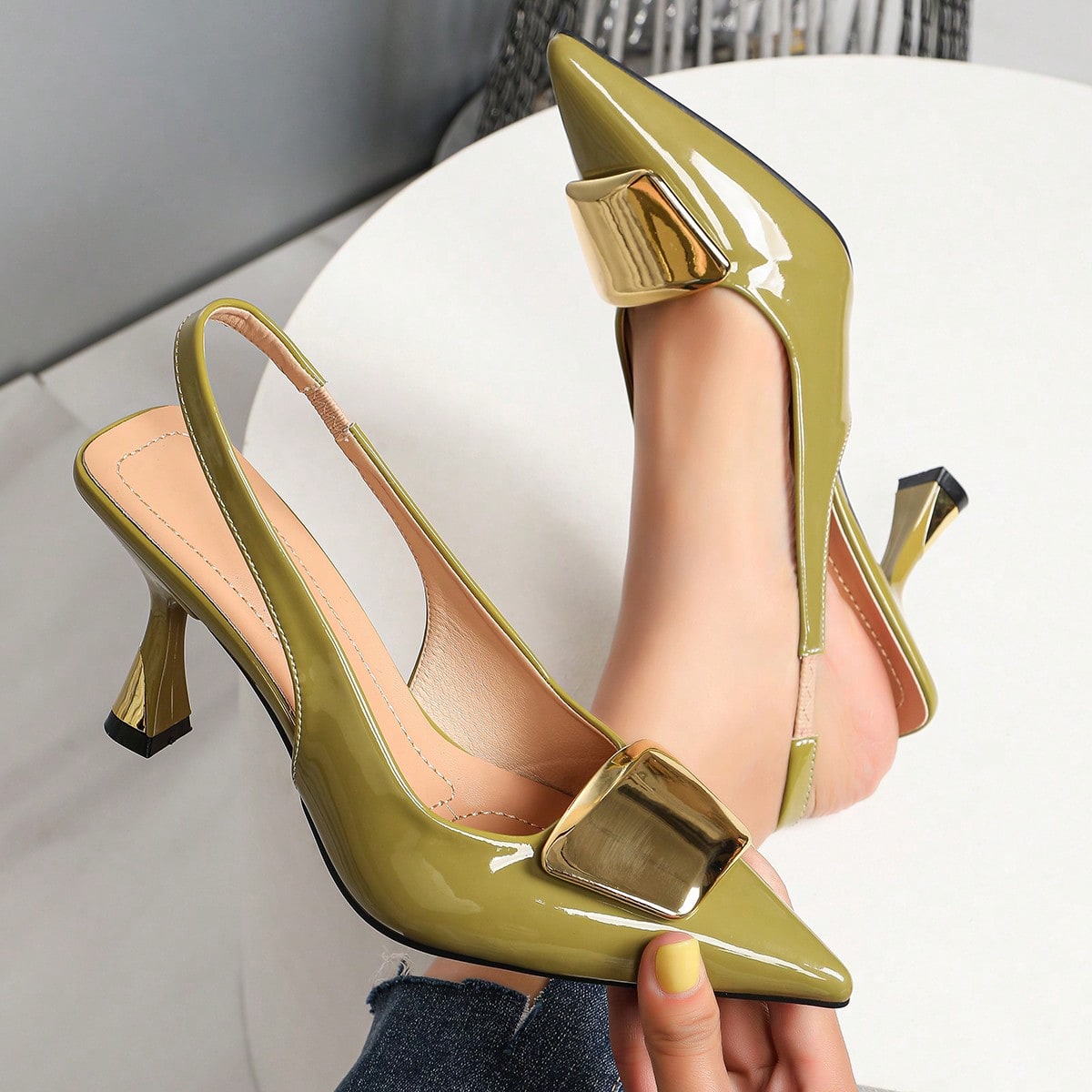 Women'S Shoes Clogs - أحذية نسائية أنيقة بكعب عالٍ ومقدمة