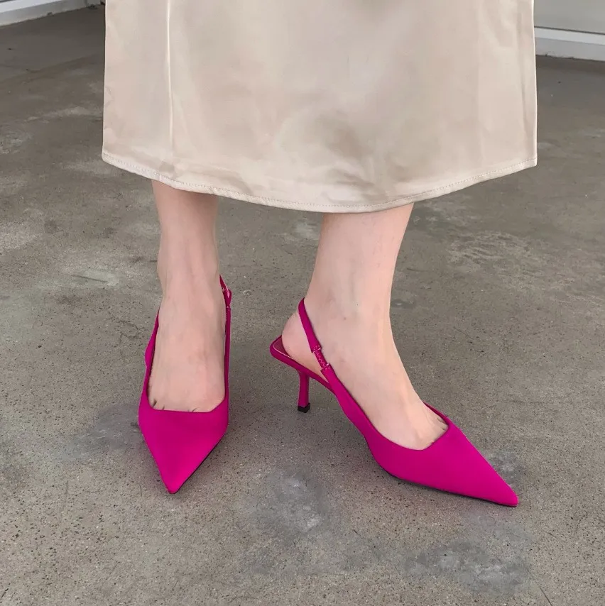 Women'S Shoes Clogs - ربيع جديد 2025 وأشار غرامة كعب