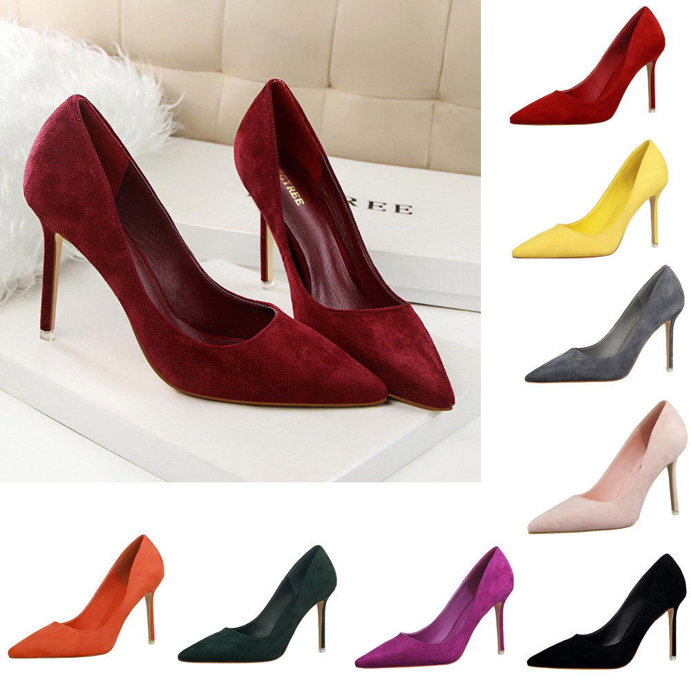 أنيقة الكلاسيكية الجلد المدبوغ - مراجعة Court Heel Pointed وسعره