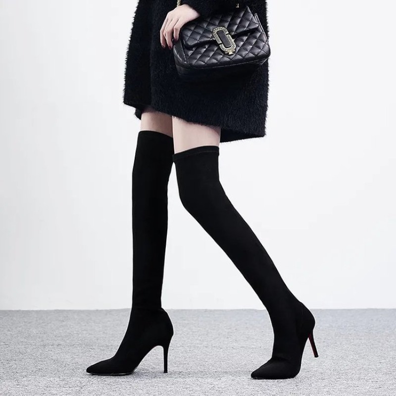 أحذية نسائية أنيقة تصل إلى فوق - مراجعة Sock Boot Women وسعره