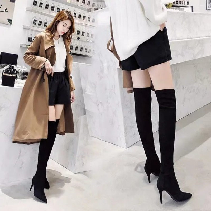 أحذية نسائية أنيقة تصل إلى فوق - مراجعة Sock Boot Women وسعره