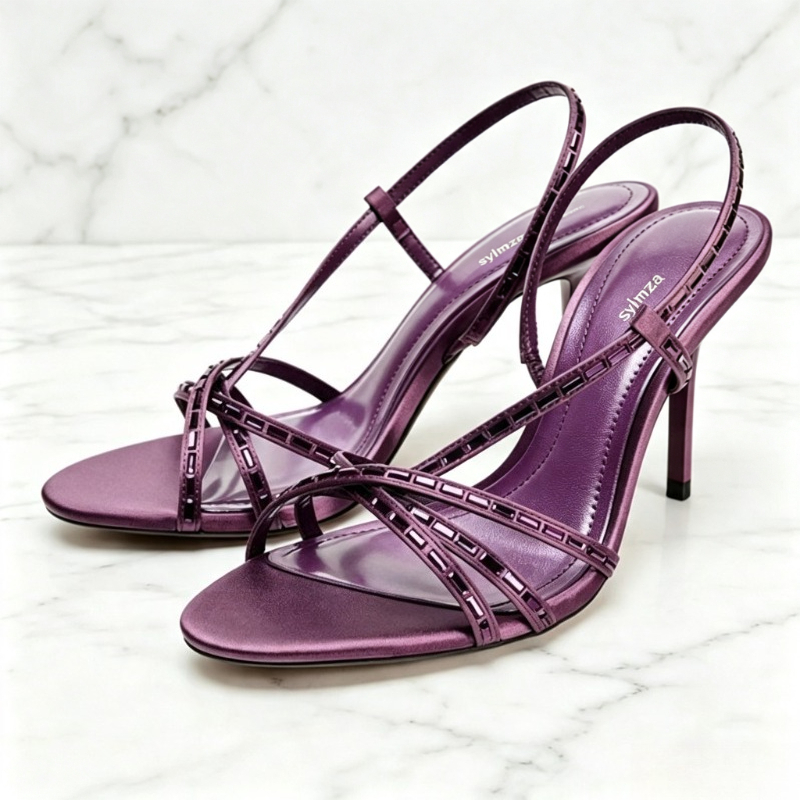 صنادل نسائية بكعب عالٍ مزينة ب - مراجعة Women'S Shoes Quality وسعره