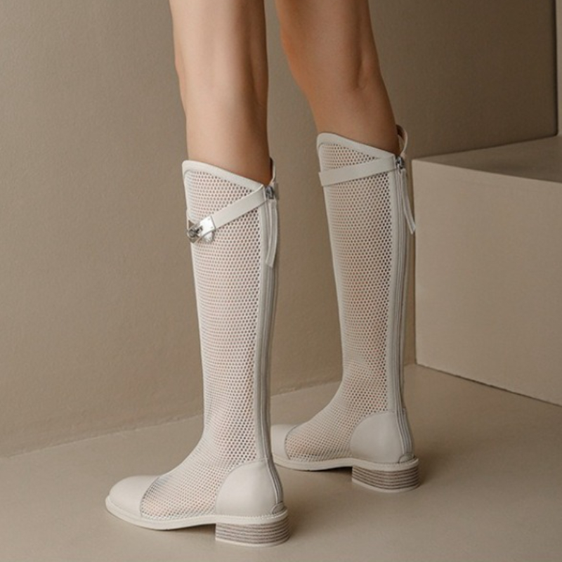 الإناث الصيف الركبة عالية شبكة - مراجعة Knee High Boots Women وسعره