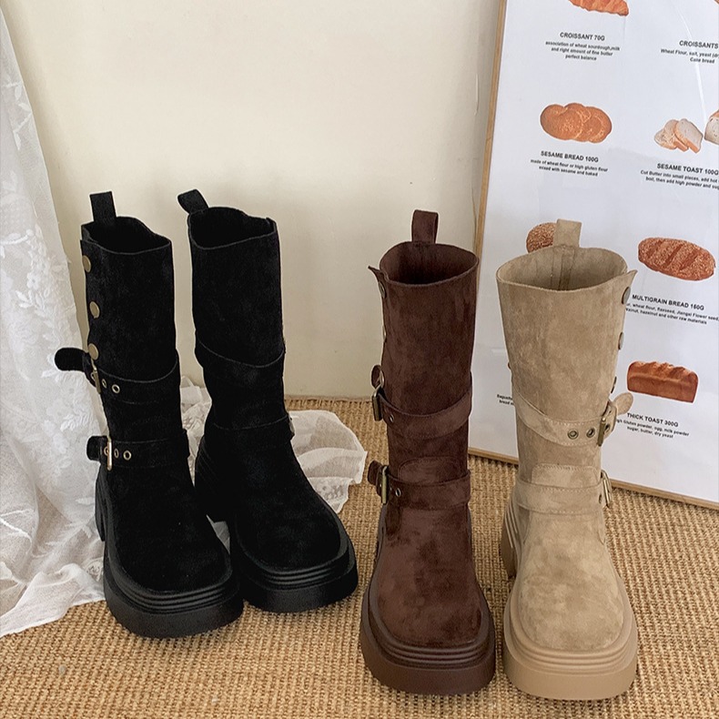 أحذية قصيرة نسائية بنمط بريطان - مراجعة Sock Boot Women وسعره