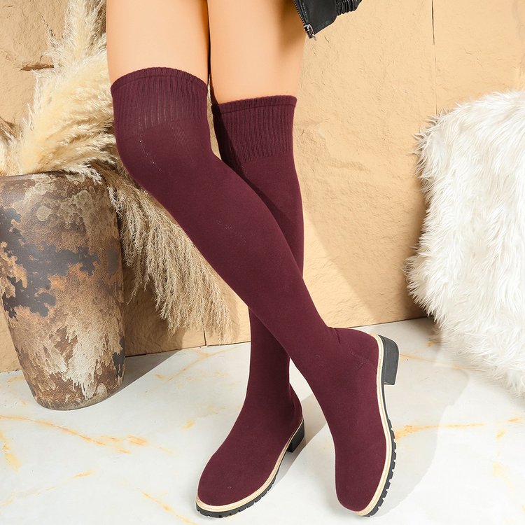 أحذية نسائية طويلة للركبة من ا - مراجعة Sock Boot Women وسعره