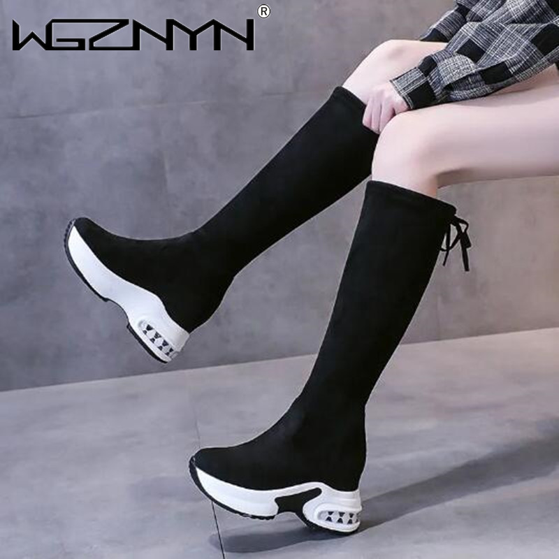 شتاء دافئ مكتنزة منصة أحذية طو - مراجعة Knee High Boots Women وسعره